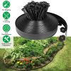 100FT Non-Digging Plastic Garden Edging Kit Plastic Garden Border with 90 Spikes 2In Tall Border Edging for Garden Lawn Yard Flower Beds