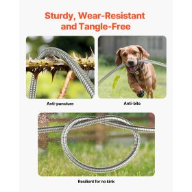 Metal Garden Hose 25 ft, Rust Proof Stainless Steel Water Hose, Heavy Duty Backyard Hose with 10 Function Nozzle, No-Kink & Flexible Water Pipe