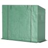 Walk-in Portable Greenhouse Small Greenhouse for Outdoors with UV-resistant PE Cover, 6.6' x 2.5' x 5.6' Green