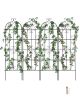 Garden Trellis for Climbing Plants, 71 x 20 in, 4 Packs Rustproof Metal Garden Flower Trellis, Outdoor Climbing Rose Trellis Cucumbers Support