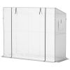 6' x 2' x 5' Walk-in Greenhouse Small Greenhouse for Outdoors with UV-resistant PE Cover, Portable, White