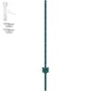 4 Feet Fence Post 10 Pack T-Post Heavy Duty Metal Fence Posts Green