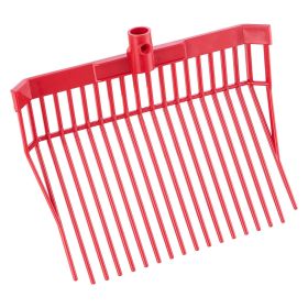 6PCS Manure Fork Replacement Head, 18 Angled Tines Horse Manure Fork Head, Durable Plastic Pitchfork Heads