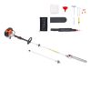 Gas Pole Saw, 52CC 2 Stroke Gas Powered Pole Saws with 14 in Cutting Bar, Cordless Tree Trimmer with 30 fl.oz Fuel Tank, 7.2 to 10 ft Extendable