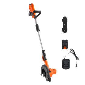 Lawn Edger, 8.8-inch Blade Length, Battery Powered Cordless Edger Lawn Tool, with 3-Position Blade Depth, 4000 mAh Battery and Charger Included