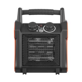 Greenhouse Heater, 1500W Electric PTC Space Heater with Fan, Low & High Heat Modes, Overheat Protection, Tip-Over Shut-Off, Portable for Grow Tent