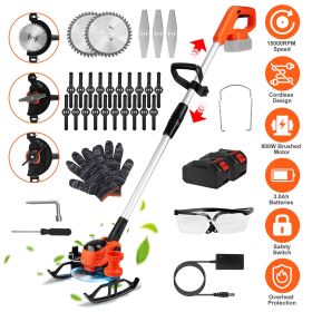 Lightweight Cordless Brush Cutter 800W Motor 15000 No-Load RPM