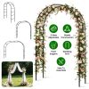 Multi-Size Modular Iron Garden Arch Freestanding Plant Trellis Frame
