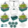 5-Pack Seed Starter Kit with LED Grow Lights â€“ Indoor Propagation Trays with Adjustable Humidity Dome & Clear Cell Seedling Trays
