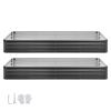 2 Pack Galvanized Raised Garden Beds, 8 x 4 x 1 ft, Rectangular Metal Planter Boxes Kit Outdoor, Bottomless Elevated Planting Box with Gloves