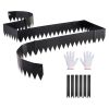 Galvanized Steel Landscape Edging, 6-Pack 40 x 8 Inch Metal Edging for Landscaping with 6 Mounting Clips