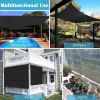 10ft*10ft Black sunshade netting fabric with high-strength UV protection, perfect for plant protection.