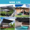10ft*12ft Black sunshade net with snap-on design for sun protection, windproof, and patio/balcony shading