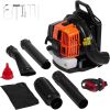Backpack Leaf Blower 62CC 2-Cycle Gas Leaf Blower 1110CFM Air Volume
