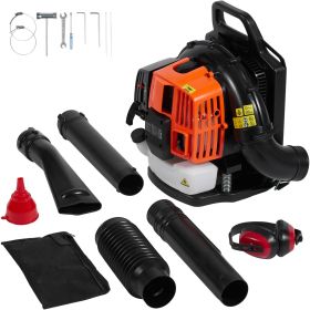 Backpack Leaf Blower 62CC 2-Cycle Gas Leaf Blower 1110CFM Air Volume