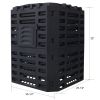 Garden Composter Bin Made from Recycled Plastic â€“ 90 Gallons (340Liter) Large Compost Bin - Create Fertile Soil with Easy Assembly, Lightweight