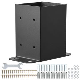 4x4 Post Base 4 Pcs, Inner Size 3.6"x3.6" Post Base Brackets