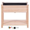 Raised Garden Bed, 34 x 18 x 30 in Wooden Planter Box, Elevated Outdoor Planting Boxes with Legs