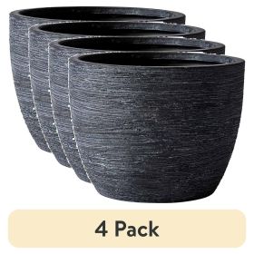 Four 4.5'H Ceramic Pots D0102X31VRY