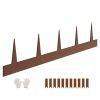 Steel Landscape Edging, 10 Packs 40 x 4.5 in Weather-Resistant & Pre-Rust Metal Landscape Edging, Bendable Garden Edging Border