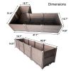 Assemble your own brown flower box; multiple DIY options available.