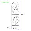 2 Pack Metal Garden Trellis 71" x 19.7" Rustproof Trellis for Climbing Plants Outdoor Flower Support Butterfly Deco Black