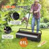 Lawn Roller, 17 Gallon Sand/Water Filled Yard Roller, Steel Sod Roller with Easy-turn Plug and U-Shaped Ergonomic Handle for Convenient Push and Pull