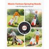 Battery-Powered Sprayer with Wheeled Cart, 13.1 Gallons Electric Weed Sprayer, Adjustable 0-80 PSI, Yard Lawn Sprayers with Wheels