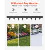 Galvanized Steel Landscape Edging, 10-Pack 40 x 4.5 Inch Metal Edging for Landscaping with 11 Mounting Clips