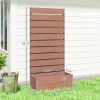 Trellis Planter for Climbing Plants, Raised Garden Bed with Trellis, Planter Box for Outdoor, 28.25" x 15" x 59", Brown