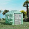 8' x 6' x 7' Portable Walk-in Greenhouse, 18 Shelf Hot House, Roll Up Zipper Door, UV protective for Growing Flowers, Vegetables