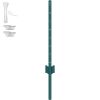 3 Feet Fence Post, 10 Pack U-Channel Heavy Duty Metal Fence Posts, Sturdy Steel Fence Stakes for Garden Yard, Lawn, Farms and Outdoor Wire Fencing