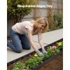 Landscape Edging, 20 ft x 2 in Plastic Garden Border Edging with 120 Spikes, No Dig, Flexible Lawn Edgings Roll