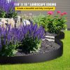 Landscape Edging, 10 inch Depth 150 ft Total Length, Recycled HDPE Coiled Terrace Board, Flexible Bender Border for Landscaping, Lawn, Garden, Yard