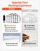 Polycarbonate Greenhouse, 8 x 10 Ft, Outdoor Greenhouse with 2 Vent Windows, Pavilion Styled Greenhouse with Hinged Door