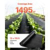 Weed Barrier Fabric Heavy Duty, 13x115FT 3.5oz Landscape Fabric, Woven Weed Blocker Fabrics, Garden Fabrics Weeds Barrier, Weeds Control Ground Cover