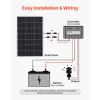 100W Monocrystalline Solar Panel, 23% High-Efficiency Mono PV Module with Stable MC4 Output & Aluminum Frame