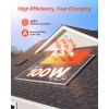 100W Monocrystalline Solar Panel, 23% High-Efficiency Mono PV Module with Stable MC4 Output & Aluminum Frame
