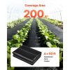 Weed Barrier Fabric Heavy Duty, 2 Packs 4x50FT 3.2oz Weed Blocker Fabric, Woven Landscape Fabrics, Garden Fabrics Weeds Barrier