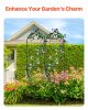 Garden Trellis for Climbing Plants, 60 x 15 in, 2 Packs Rustproof Metal Garden Flower Trellis, Outdoor Climbing Rose Trellis Cucumbers Support