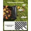 3 Packs Lawn Sweeper Brush Replacement, Compatible with 26 in Lawn & Leaf Collector Sweepers