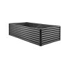 Metal Raised Garden Bed, 8 x 4 x 2 ft Outdoor Galvanized Planter Garden Box, Open Bottom Design, Large Planter Raised Bed for Growing Vegetables