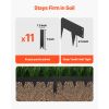 Galvanized Steel Landscape Edging, 10-Pack 40 x 4.5 Inch Metal Edging for Landscaping with 11 Mounting Clips
