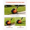 Lawn Edger, 8.8-inch Blade Length, Battery Powered Cordless Edger Lawn Tool, with 3-Position Blade Depth, 4000 mAh Battery and Charger Included
