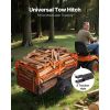 Garden Utility Trailer, 28 Cu. Ft. & 1800lbs, ATV UTV Trailer, Tow Behind Steel Dump Trailers, Removable Rear Panel
