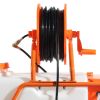 Battery Powered Lawn Sprayer on Wheel, 0-90 PSI Adjustable Pressure, 15 Gallon Tank, Cart Sprayer with 8 Nozzles and 2 Wands, 12V 12Ah Battery