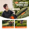 23.2-inch 26CC 2 Cycle Gas Hedge Trimmer, Gas Powered Handheld Hedge Trimmer with Dual Sided Dual Action Blade, 180Â° Adjustable Trimmer Head