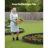 Landscape Edging, 66 ft x 4 in Plastic Garden Border Edging with 60 Spikes & 2 Ground Stakes, No Dig, Flexible Lawn Edgings Roll