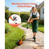 Lawn Edger, 8.8-inch Blade Length, Battery Powered Cordless Edger Lawn Tool, with 3-Position Blade Depth, 4000 mAh Battery and Charger Included