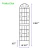 2 Pack Metal Garden Trellis 86.7" x 19.7" Rustproof Trellis for Climbing Plants Outdoor Flower Support Black